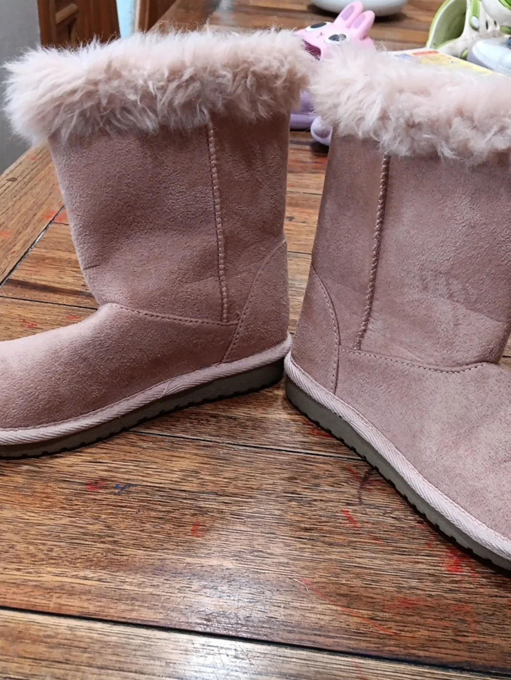 Childrens Place Kids Faux Fur Lined Boot - Pink